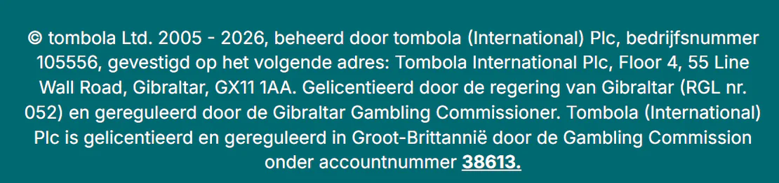 tombola casino licentie